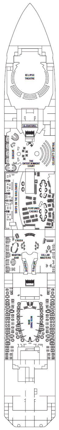 Deckplan Promenade Deck – Celebrity Eclipse