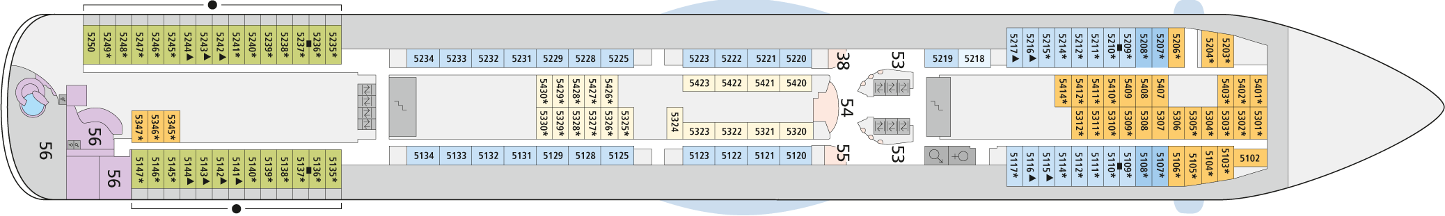 Deckplan Deck 5 – AIDAstella
