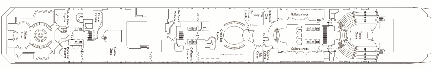 Deckplan Gemini Deck – Costa Serena