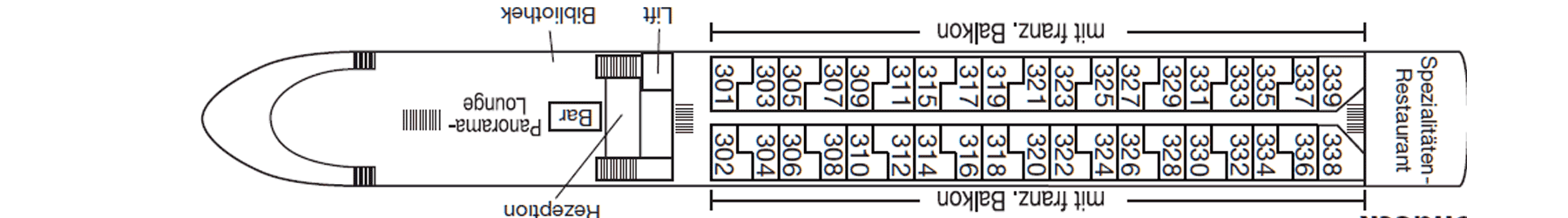 Deckplan Oriondeck – Asara
