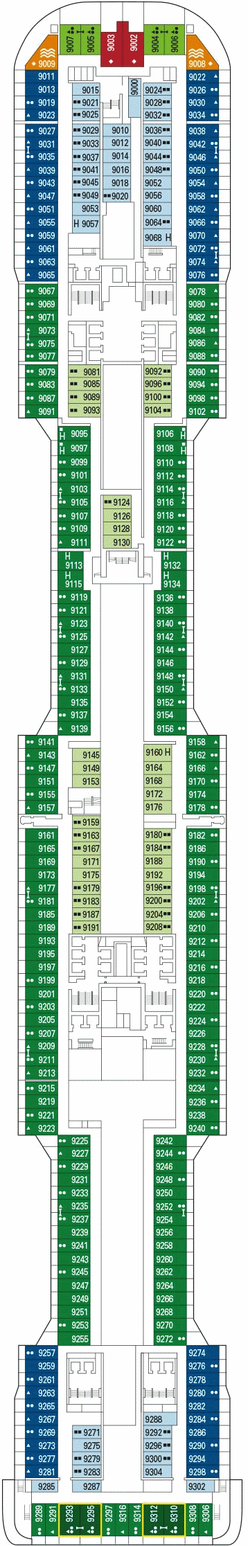 Deckplan Van Gogh – MSC Grandiosa