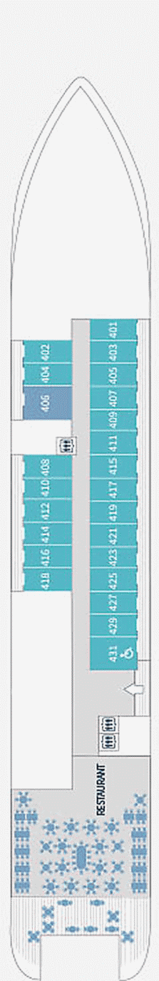 Deckplan Deck 4 – Dumont Durville