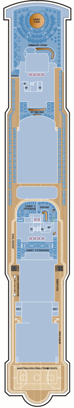 Deckplan Deck 13 – Norwegian Jewel