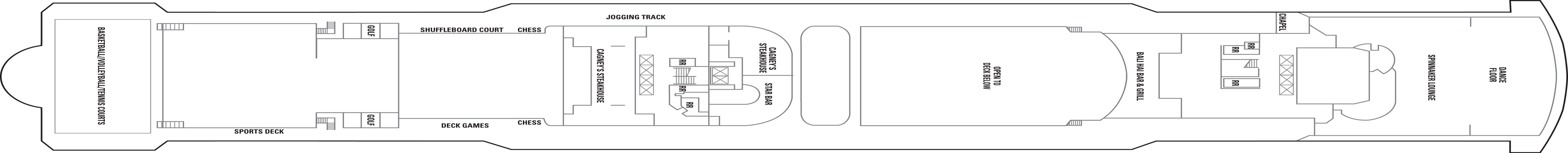 Deckplan Deck 13 – Norwegian Jade