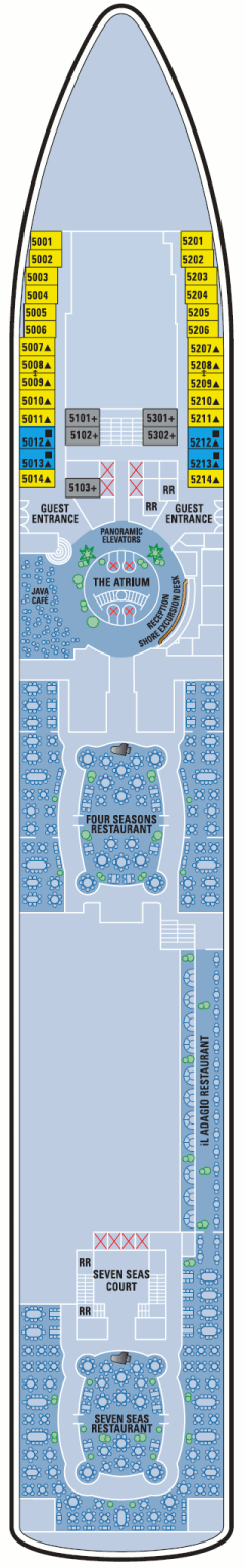 Deckplan Atlantic Deck – Norwegian Sun