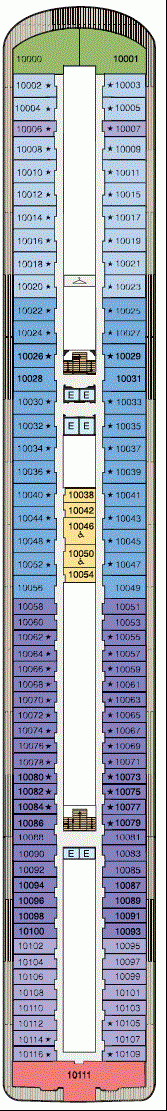 Deckplan Deck 10 – Riviera