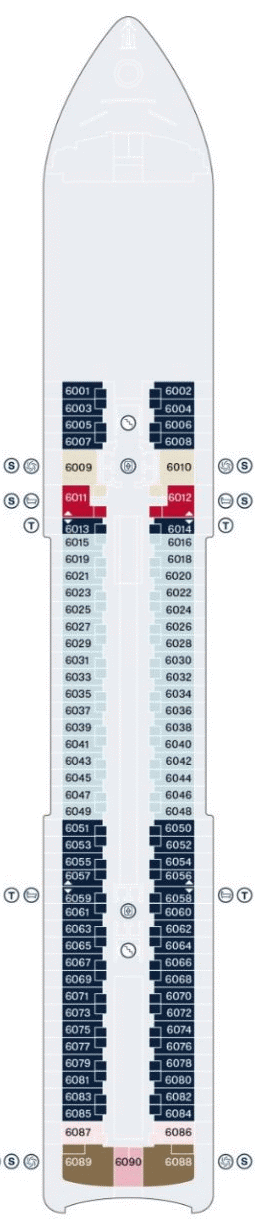 Deckplan Deck 6 – Explora II