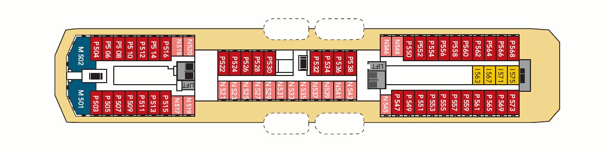 Deckplan Deck 5 – Nordkapp