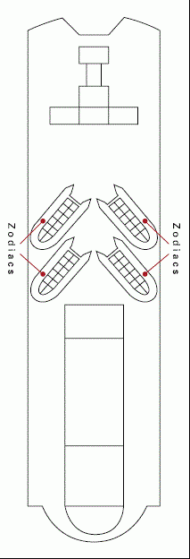 Deckplan Deck 10 Zodiacs (Achterschiff) – Deutschland