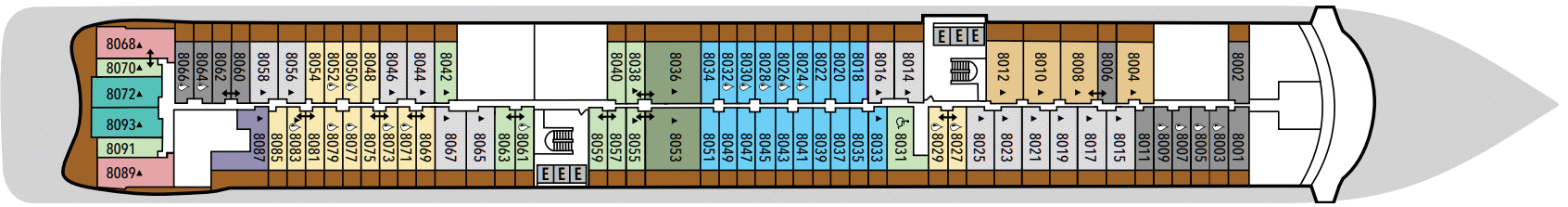 Deckplan Deck 8 – Silver Ray