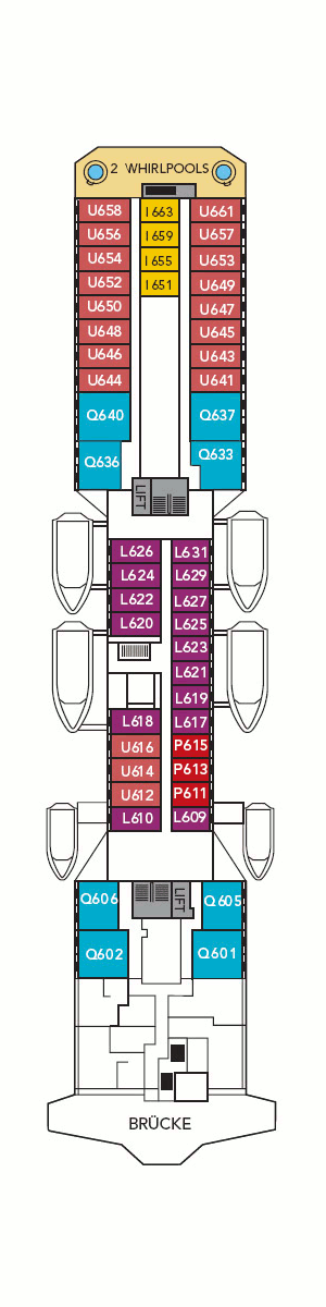 Deckplan Deck 6 – Nordkapp