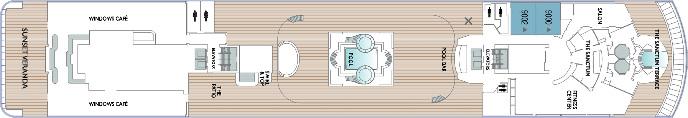Deckplan Deck 9 – Azamara Pursuit