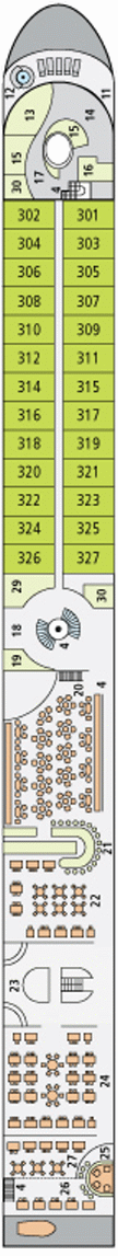 Deckplan Deck 3 – A-Rosa Brava