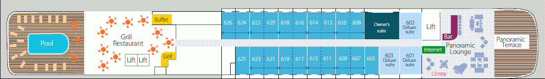 Deckplan Deck 6 – Soléal