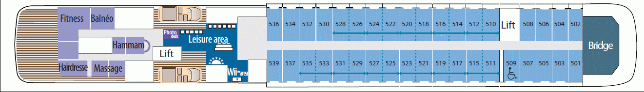 Deckplan Deck 5 Le Normandie – Boréal