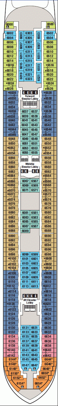 Deckplan Deck 6 – Disney Magic