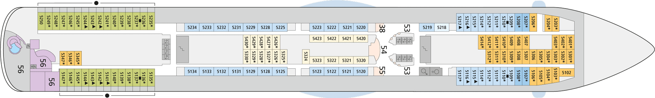 Deckplan Deck 5 – AIDAmar