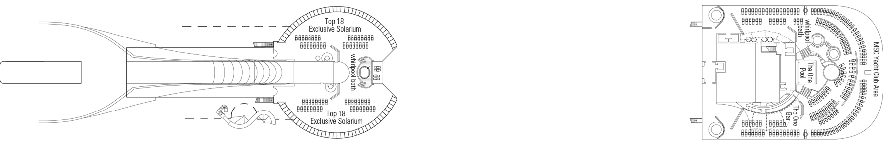 Deckplan Deck 18 Elios – MSC Divina