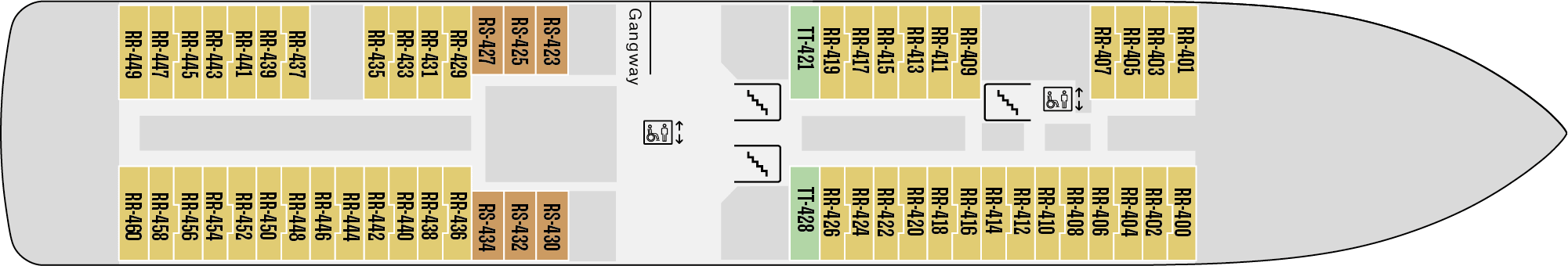 Deckplan Deck 4 – Fridtjof Nansen