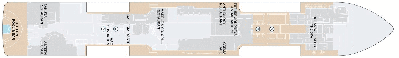 Deckplan Deck 5 – Explora II