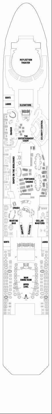Deckplan Plaza-Deck – Celebrity Reflection