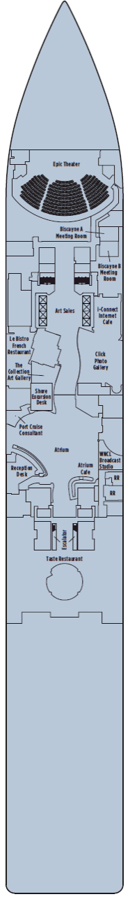 Deckplan Deck 5 – Norwegian Epic