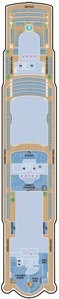 Deckplan Deck 13 – Norwegian Star