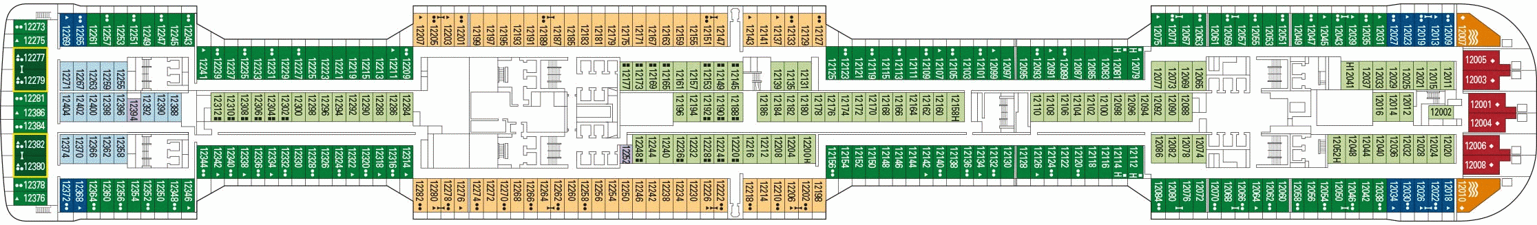 Deckplan Deck 12 – MSC Virtuosa