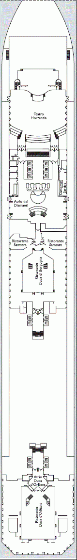 Deckplan Deck 3 Hermitage – Costa Favolosa