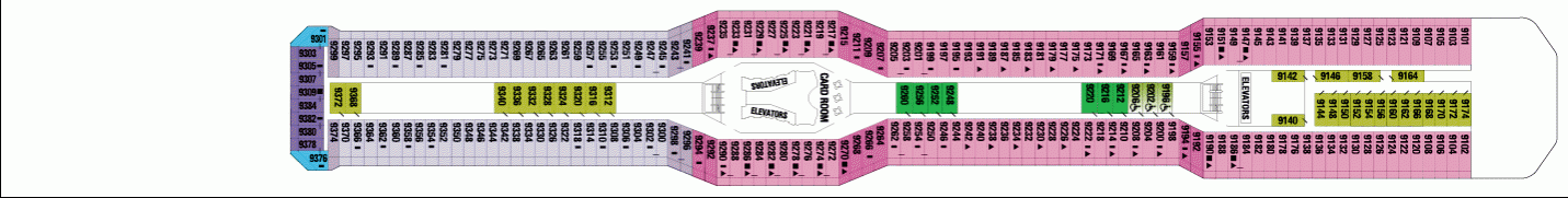 Deckplan Panorama Deck – Celebrity Silhouette