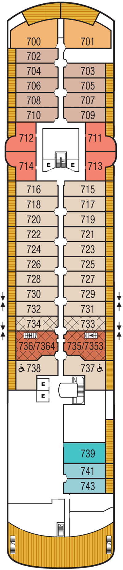 Deckplan Deck 07 – Seabourn Venture