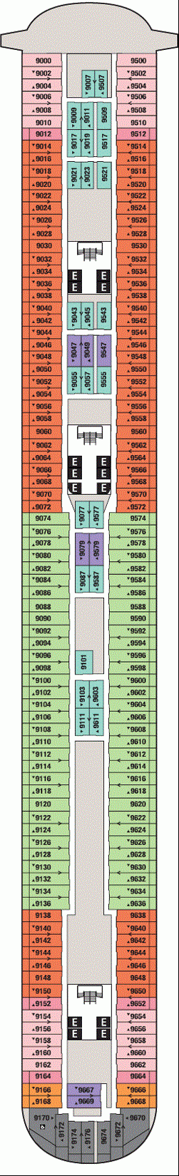 Deckplan Deck 9 – Disney Fantasy
