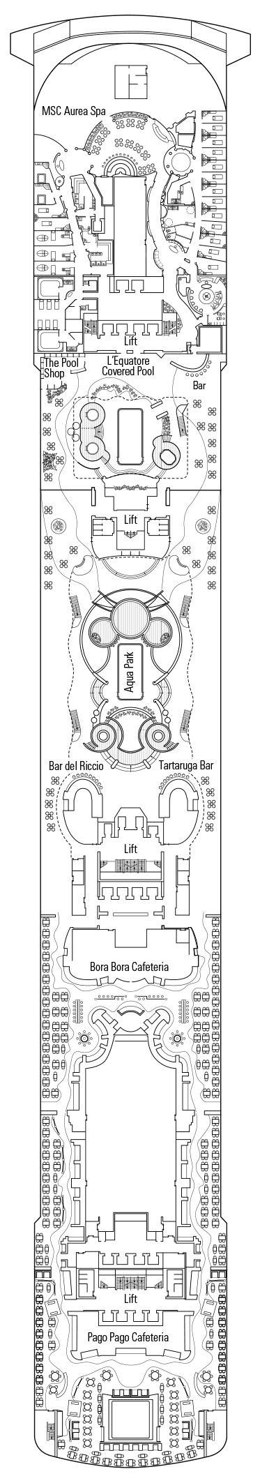 Deckplan Raffaello Deck – MSC Splendida