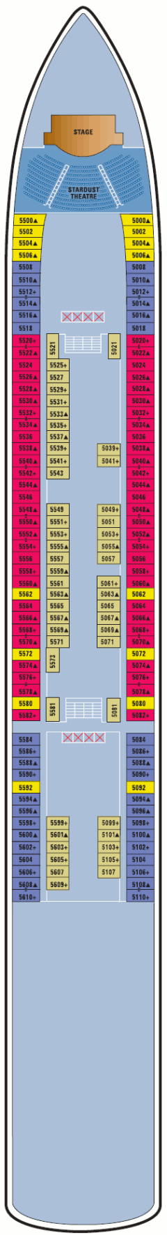 Deckplan Deck 05 – Norwegian Jewel