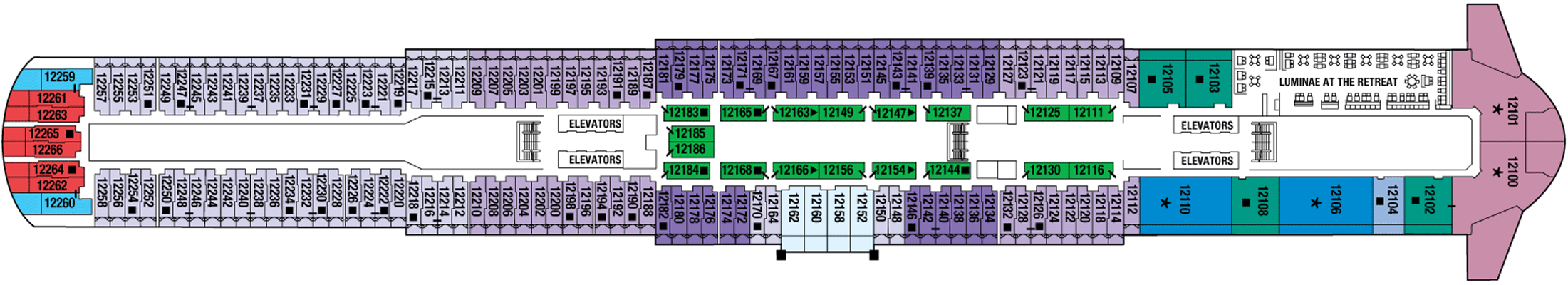Deckplan Deck 12 – Celebrity Edge