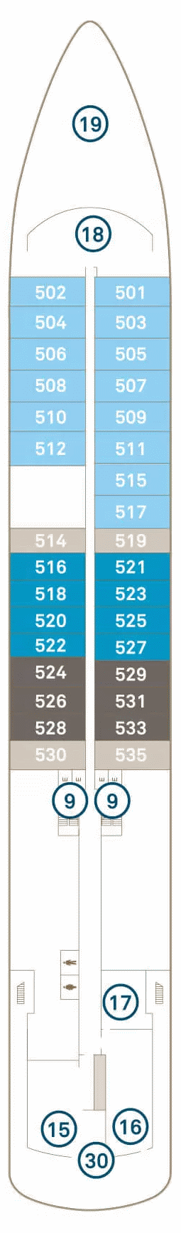 Deckplan Deck 5 – Scenic Eclipse