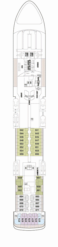 Deckplan Deck 6 – Seven Seas Voyager