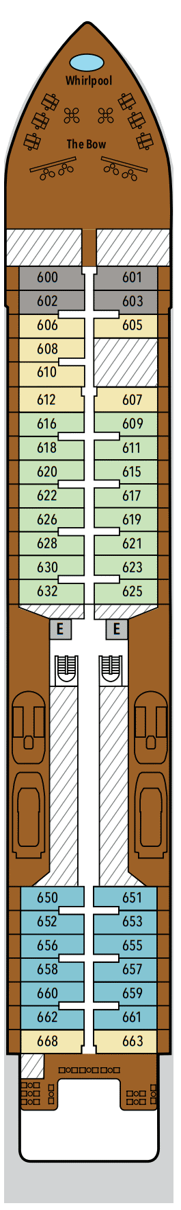 Deckplan Deck 6 – Silver Endeavour