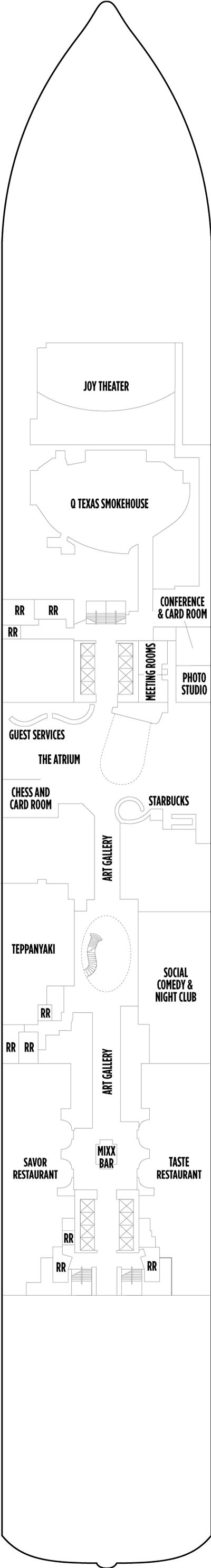 Deckplan Deck 6 – Norwegian Joy