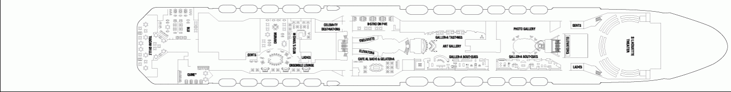 Deckplan Entertainment Deck – Celebrity Silhouette
