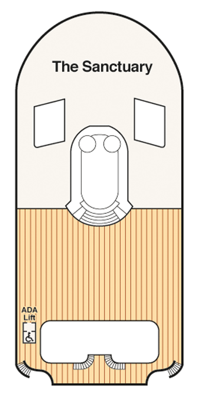 Deckplan Deck 17 - Sanctuary – Crown Princess