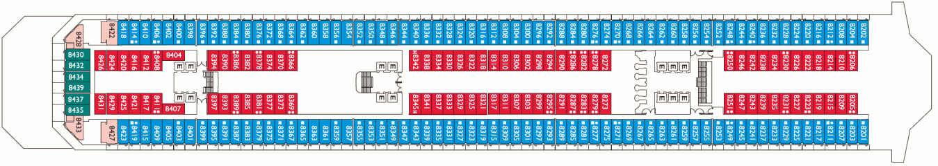 Deckplan Vigo Deck – Costa Fortuna