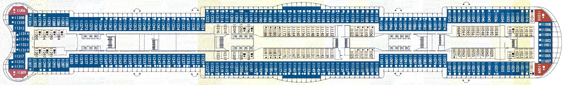 Deckplan Deck 11 – Costa Toscana