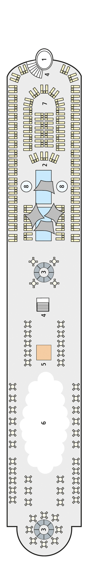Deckplan Deck 5 – A-Rosa Sena