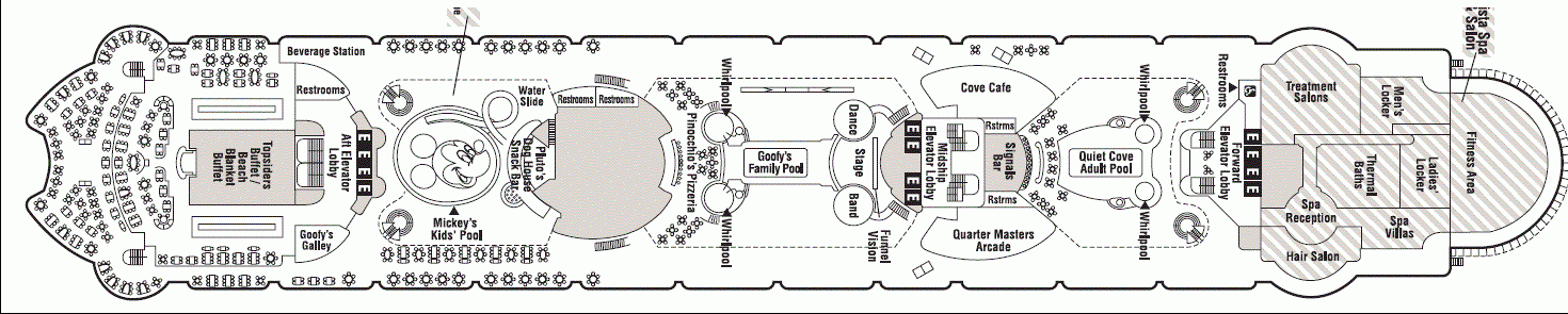 Deckplan Deck 9 – Disney Wonder