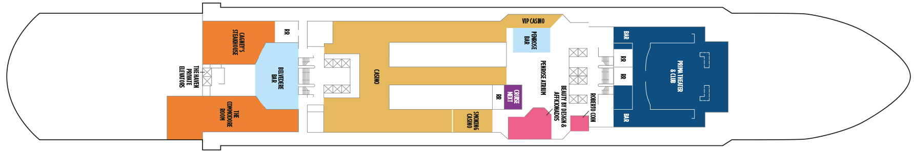 Deckplan Deck 6 – Norwegian Prima