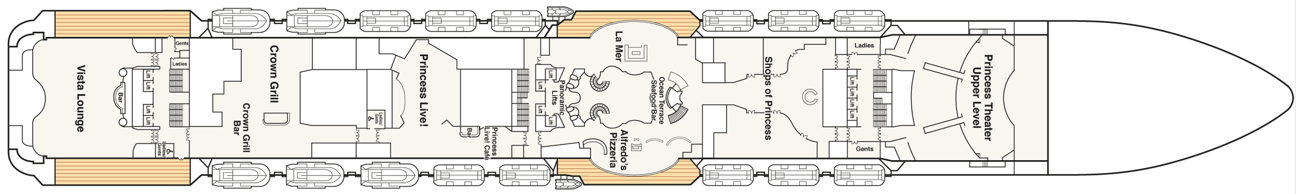 Deckplan Deck 7 Promenade – Sky Princess