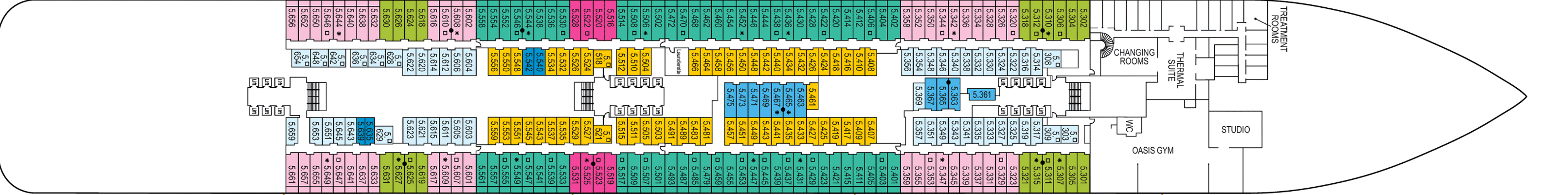 Deckplan Deck 5 – Iona
