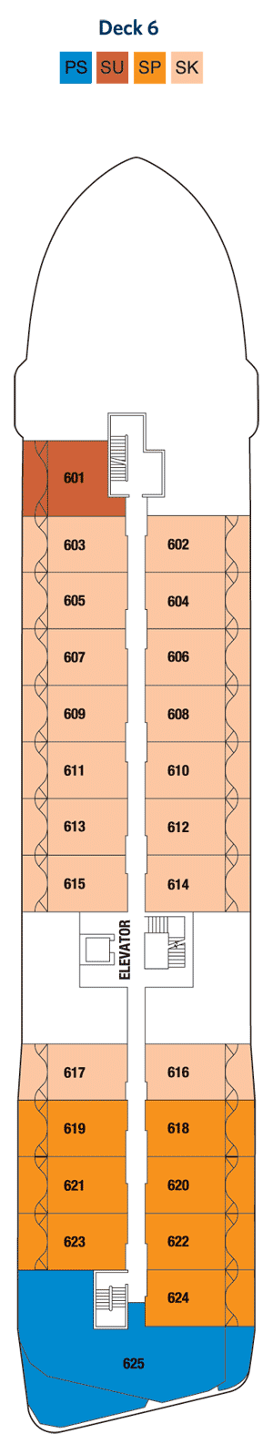 Deckplan Deck 6 – Celebrity Flora