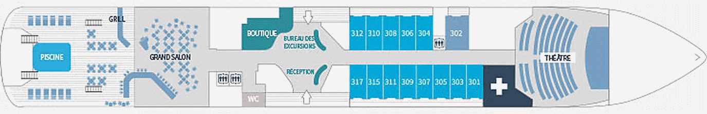 Deckplan Deck 3 – Dumont Durville